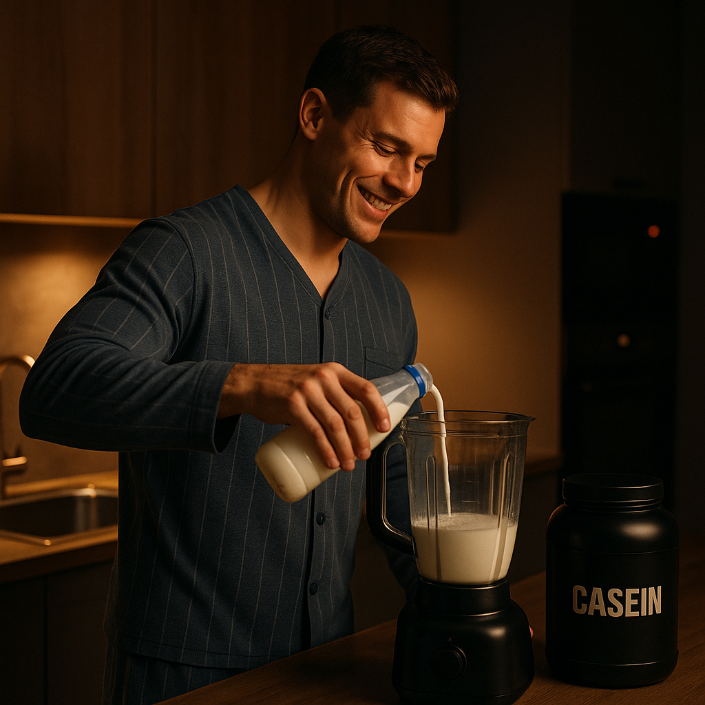 Kazeino baltymai nakčiai: lėtas baltymų šaltinis 4 A