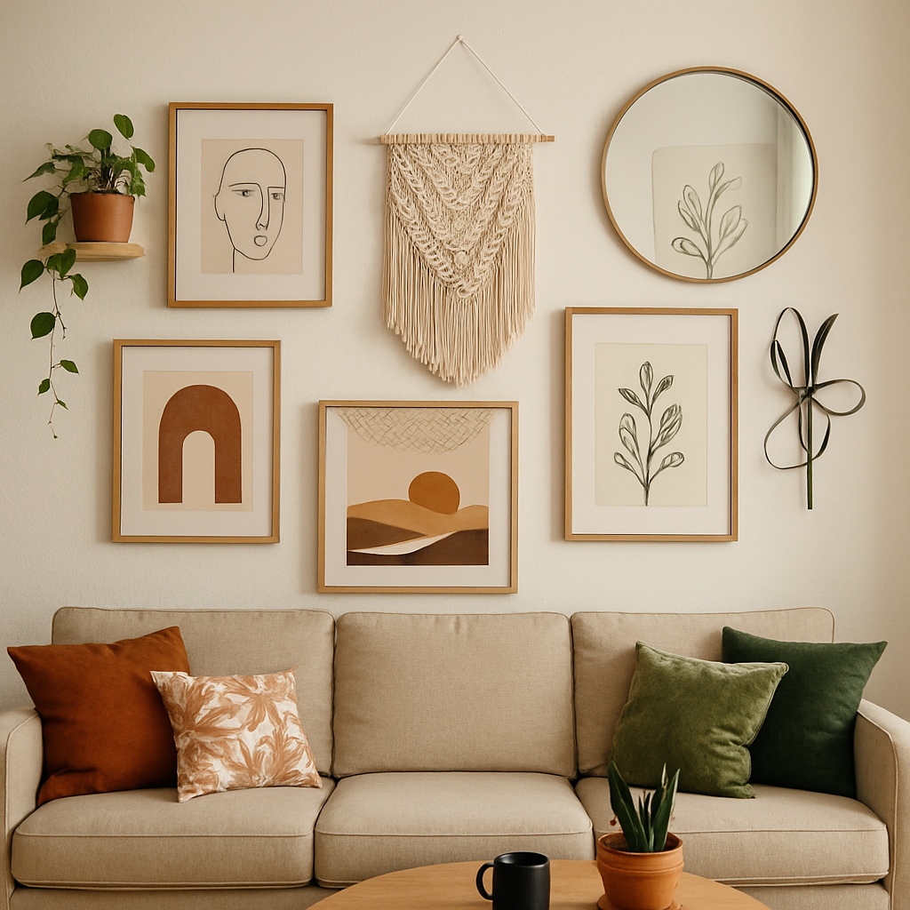 Creative sofa wall art decor