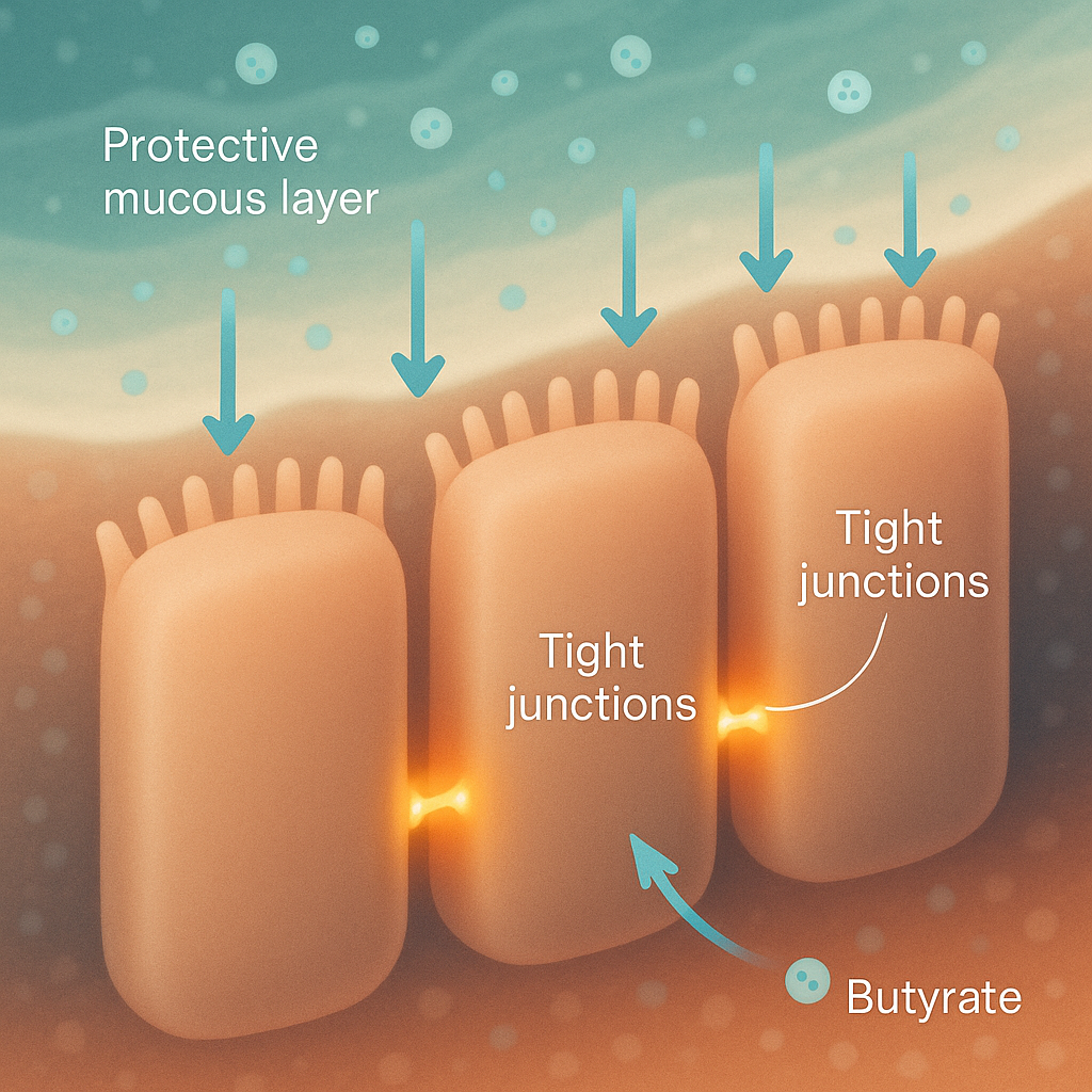 Butirato rūgštis žarnyno barjerui 4 A