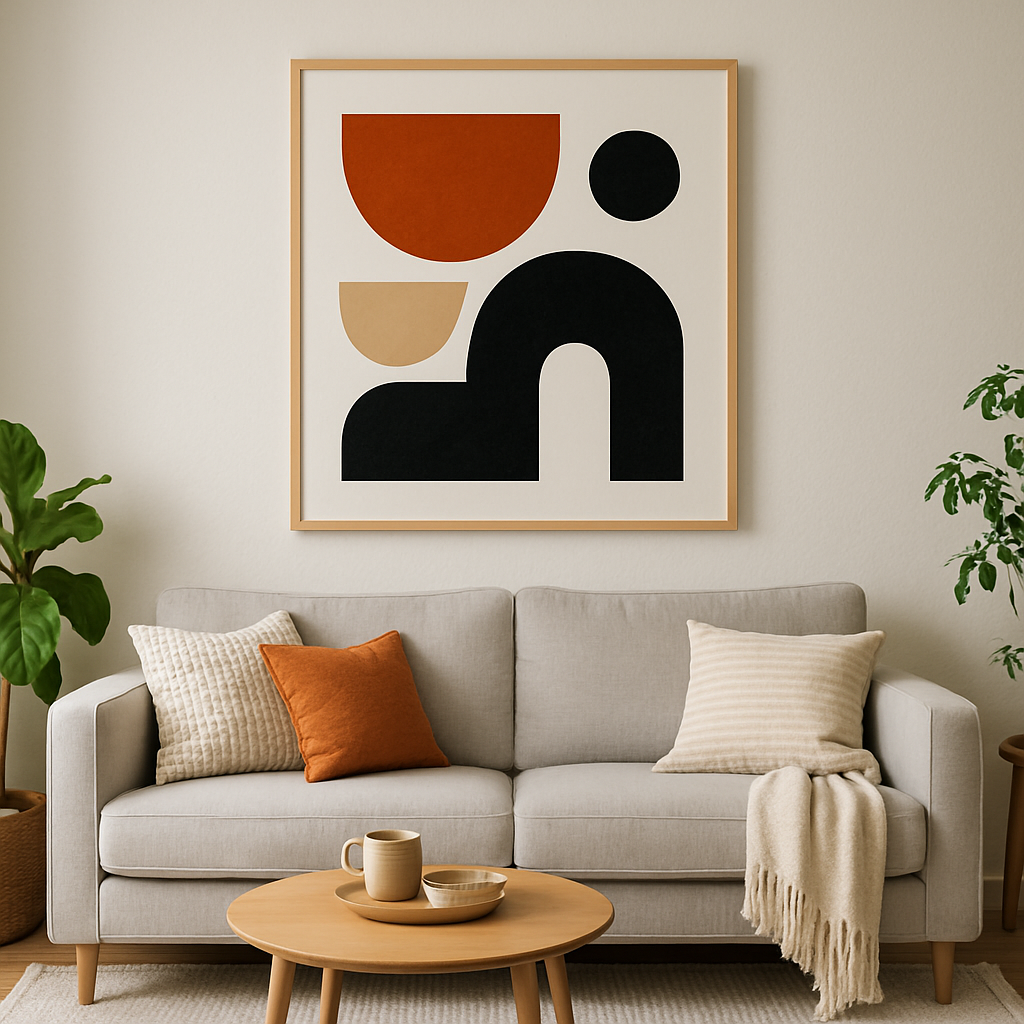Sofa wall art ideas for living room