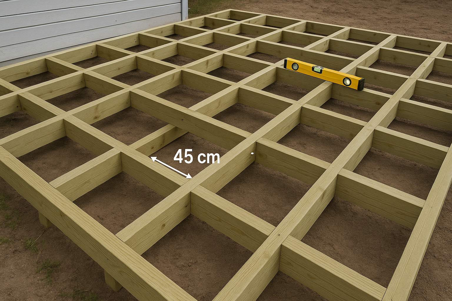 Terasos karkaso montavimas