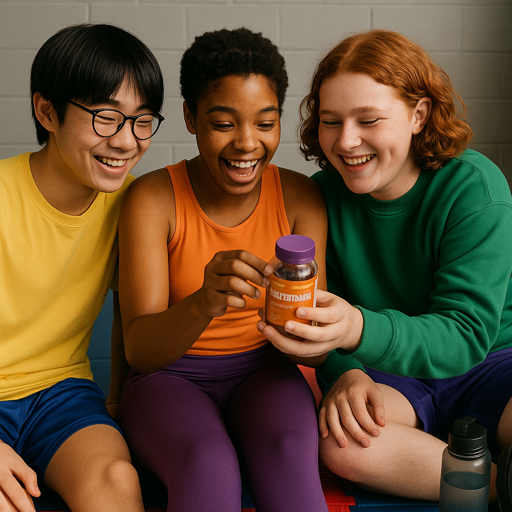 Kokie papildai tinka jaunimui iki 18 metų? 3 A