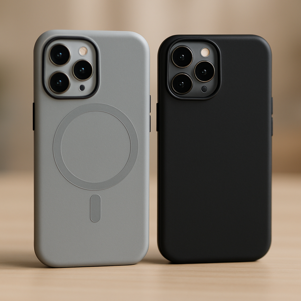 Czym jest MagSafe? (i dlaczego niektóre etui działają bez kółka) 3 Zbliżenie na dwa różne iPhone'y