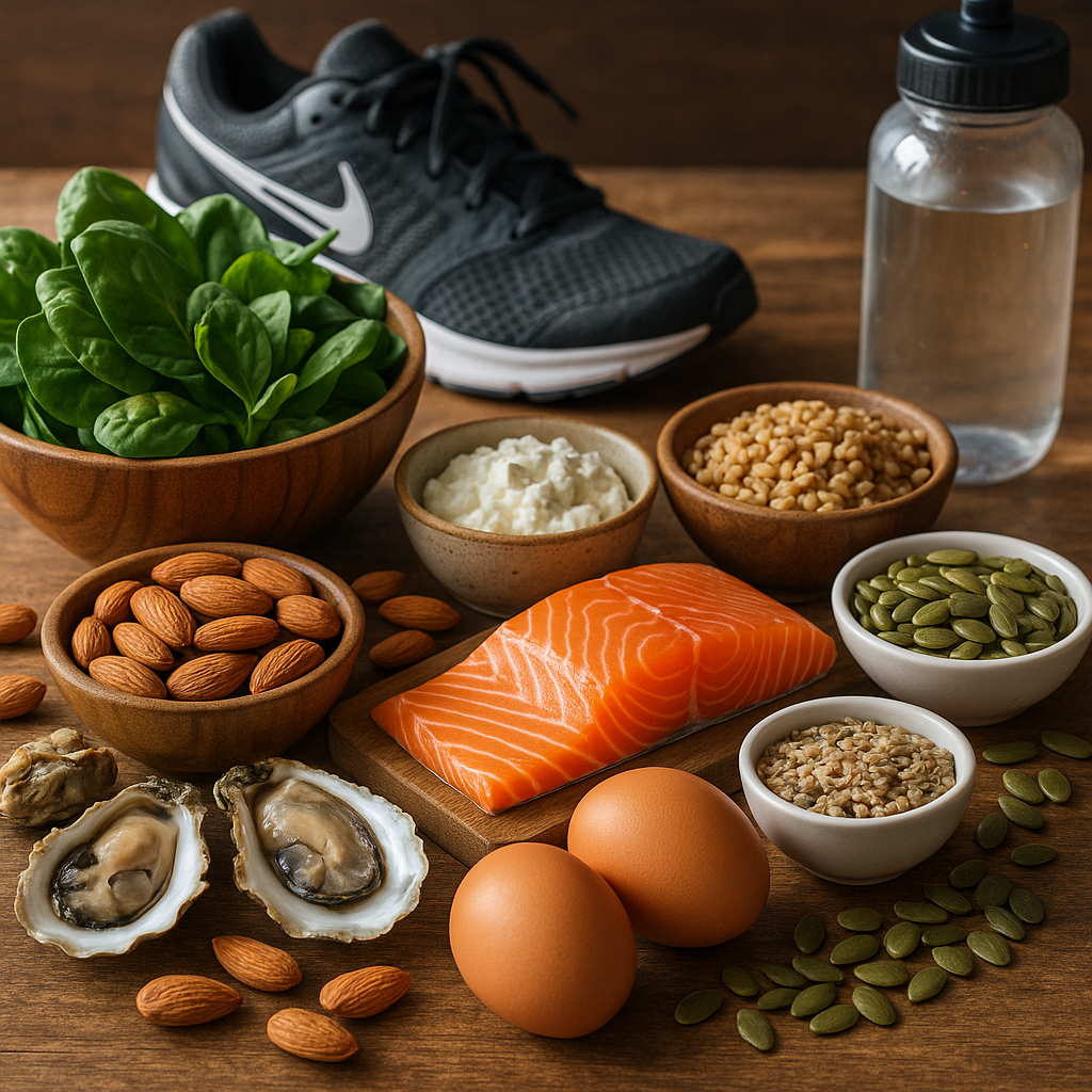 Vitaminai ir mineralai sportuojantiems: magnis, vitaminas D, Cinkas 2 A