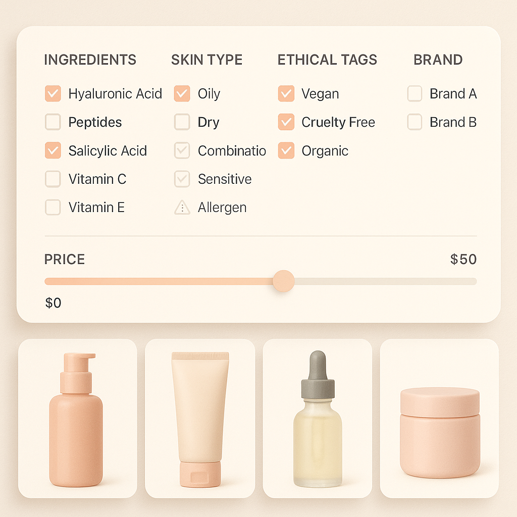 Ką turi turėti šiuolaikinė kosmetikos e. parduotuvė? Funkcijų gidas 4 A