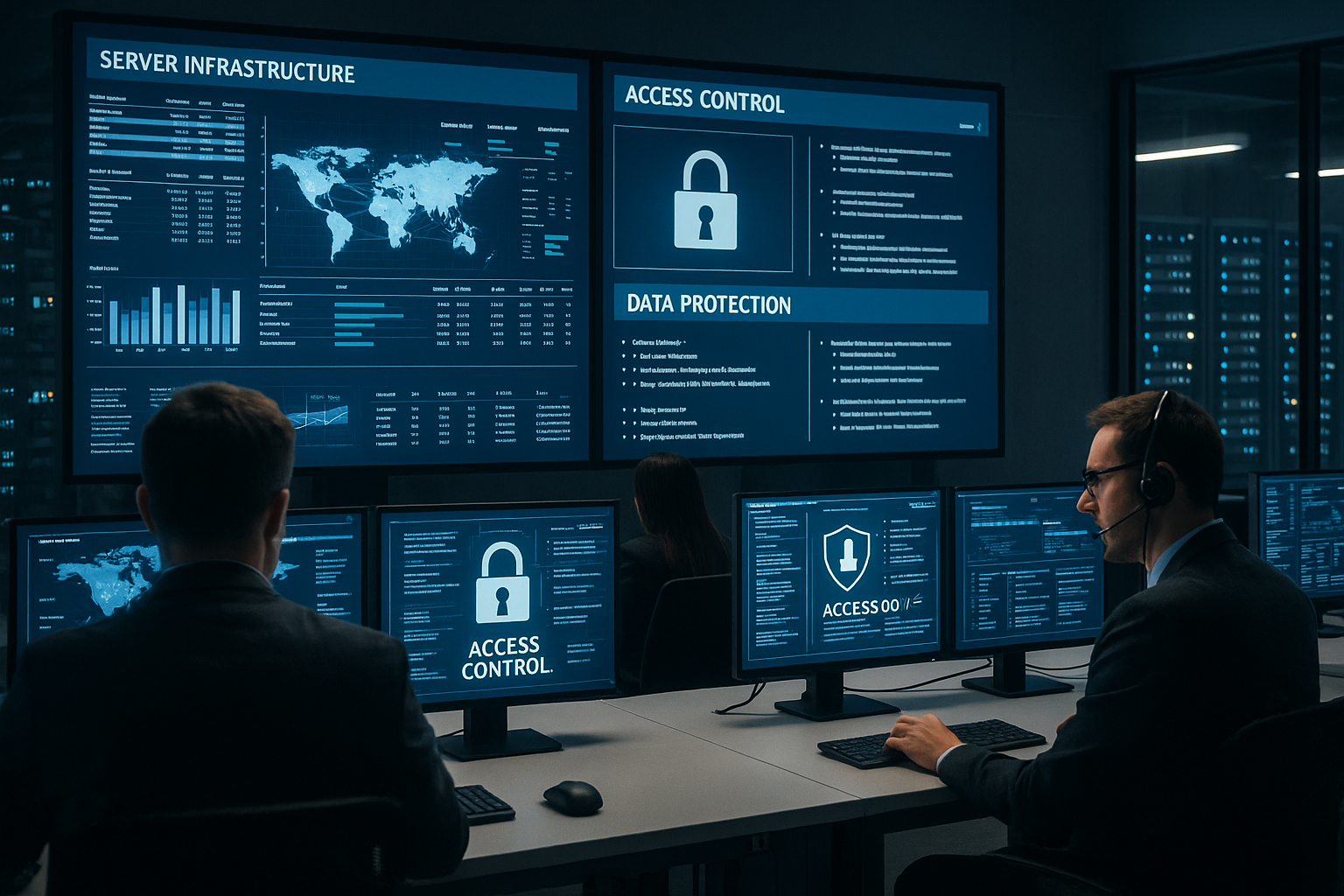 IT saugumo operacijų centras su specialistais