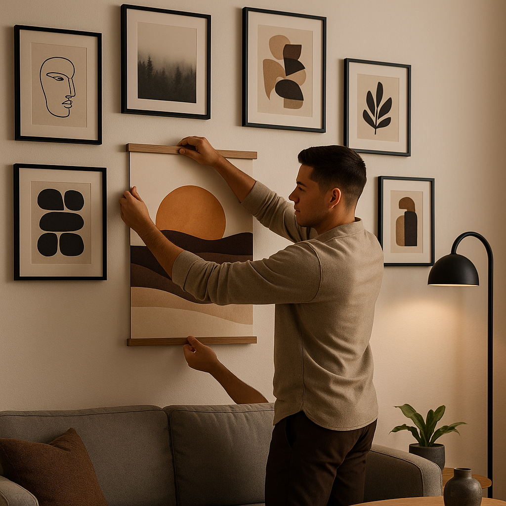 How to hang posters without damaging walls