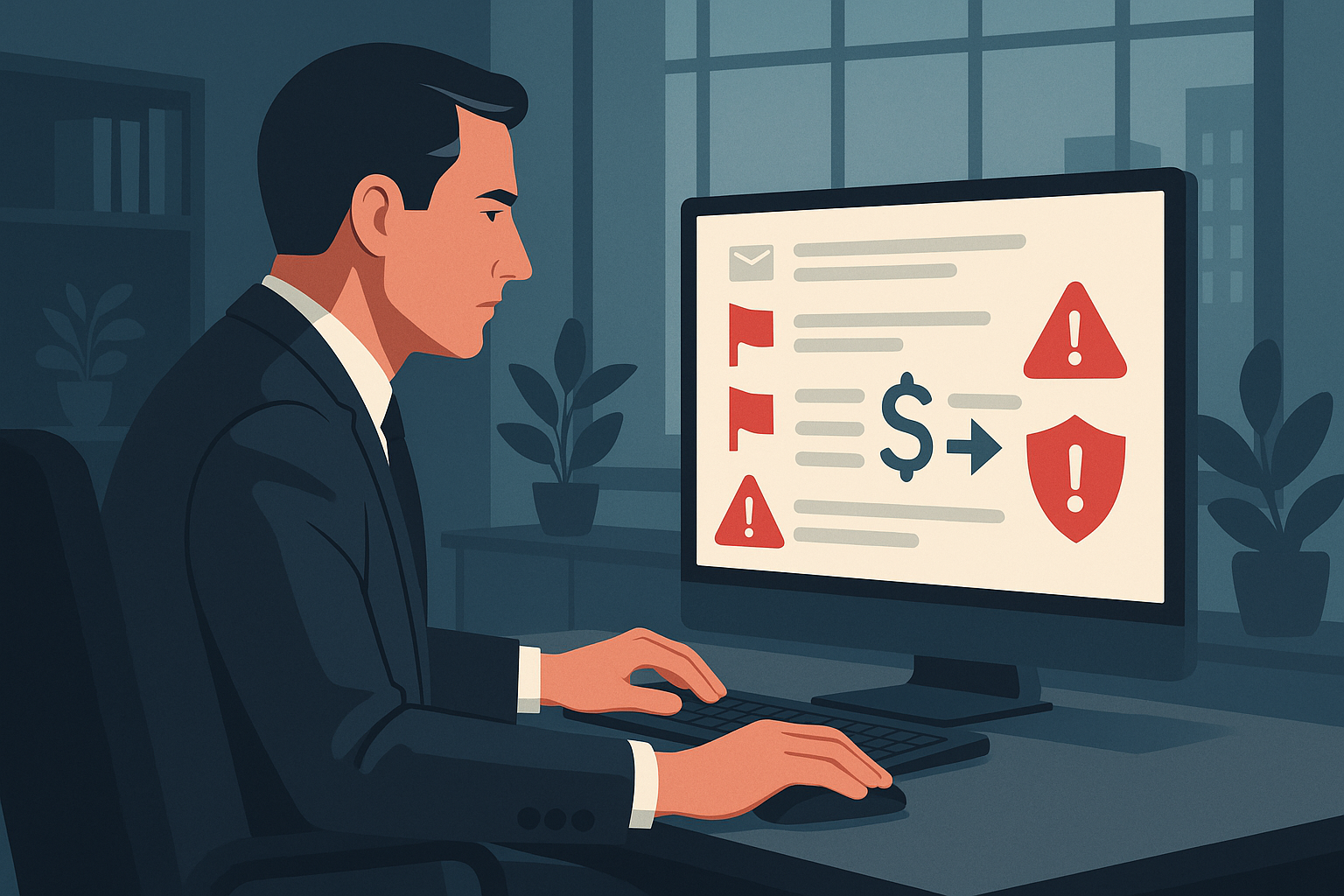 Aukščiausio lygio vadovas susiduria su įtartinu elektroniniu laišku