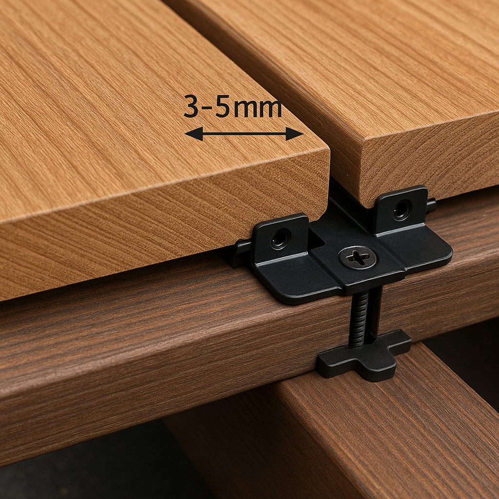 Terasinių lentų montavimas ir tarpai