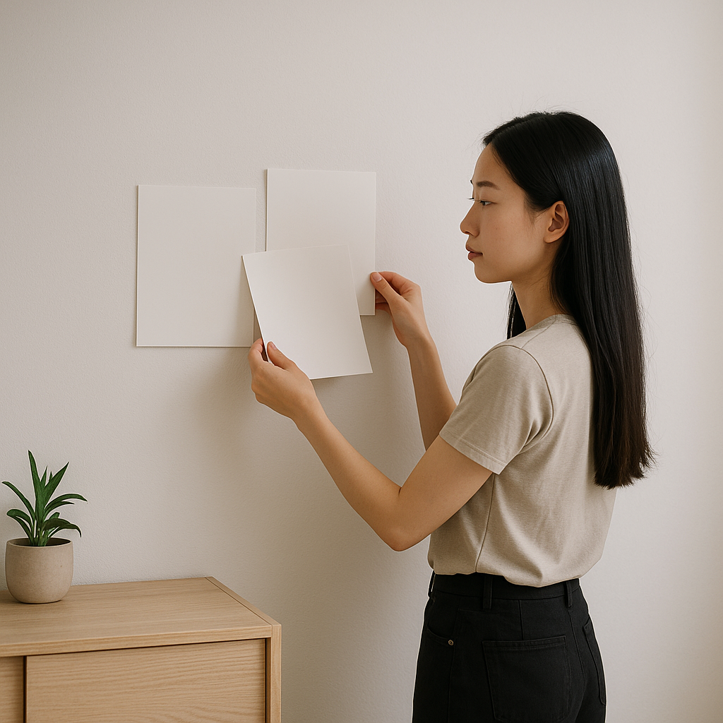 How to hang posters without frames on the wall