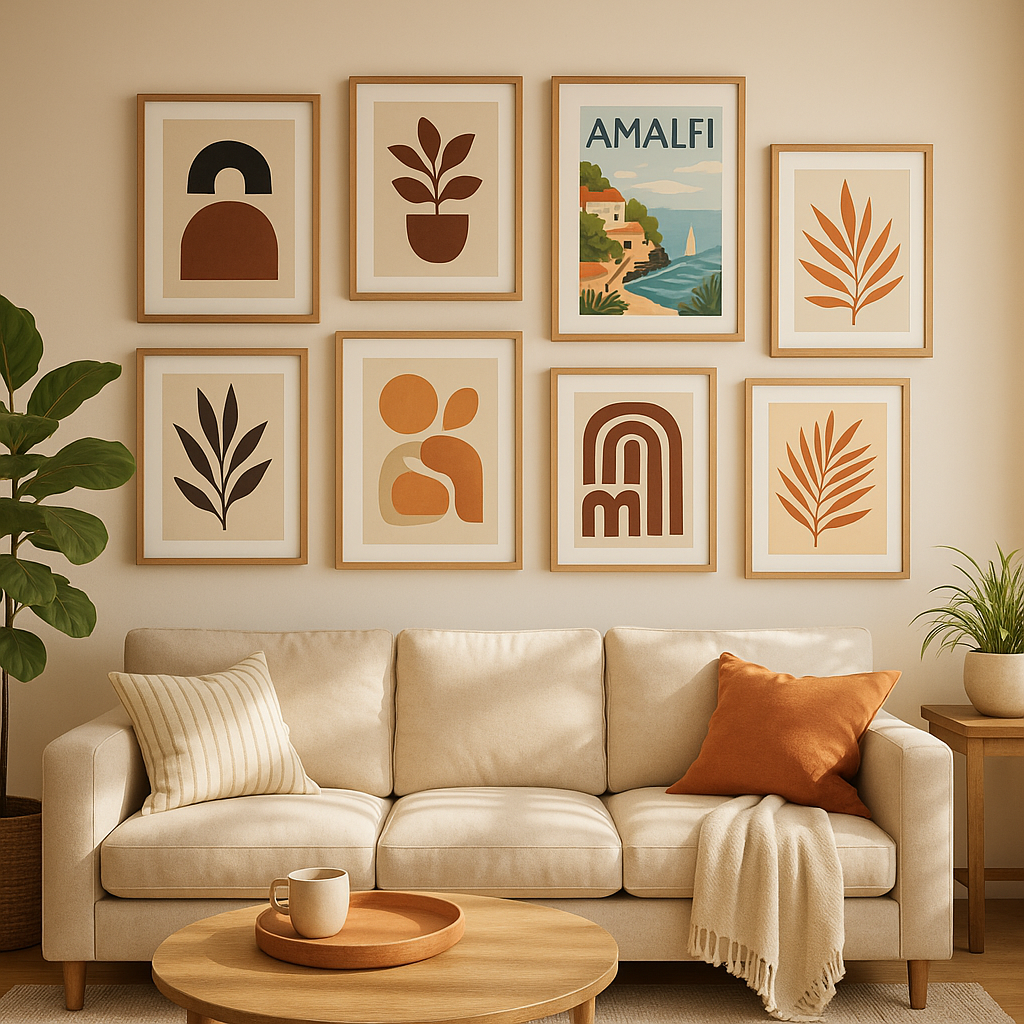 Elegant wall art print displayed as perfect gift for home decor